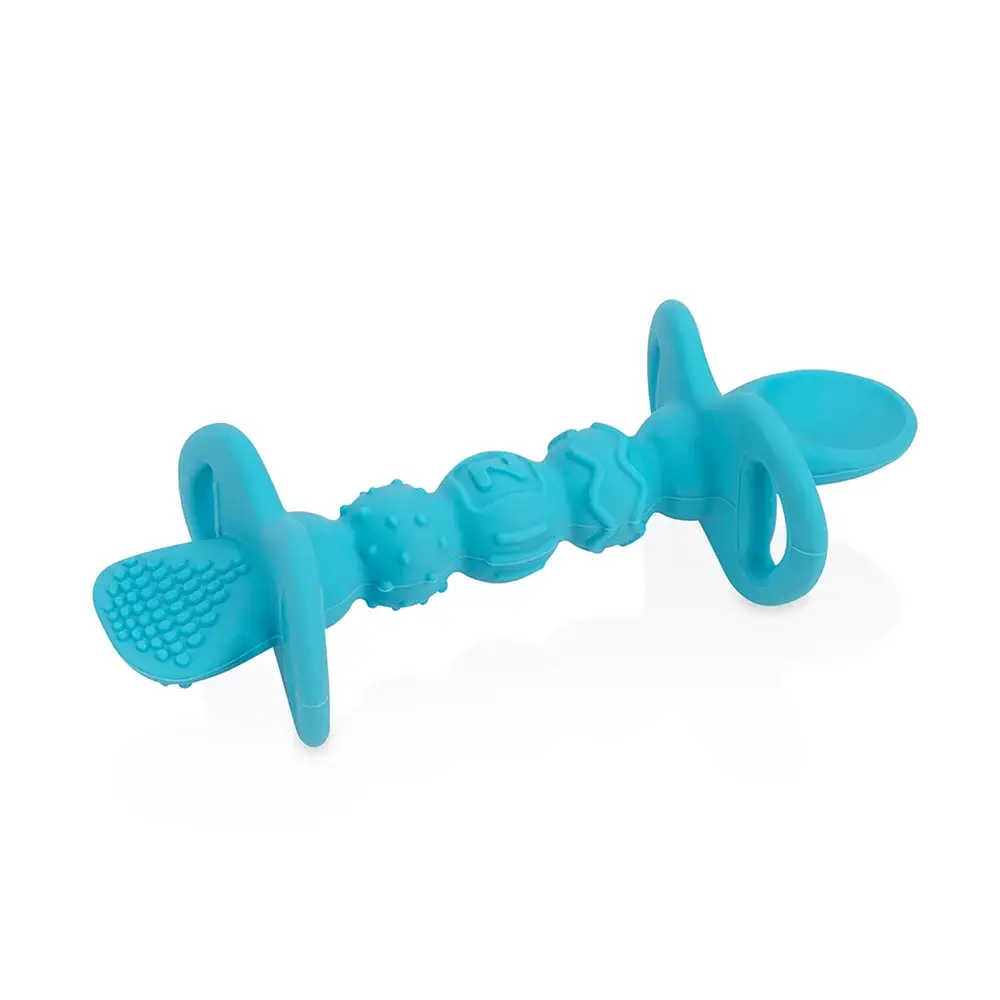 Colher de Silicone com Travas de Segurança - Azul