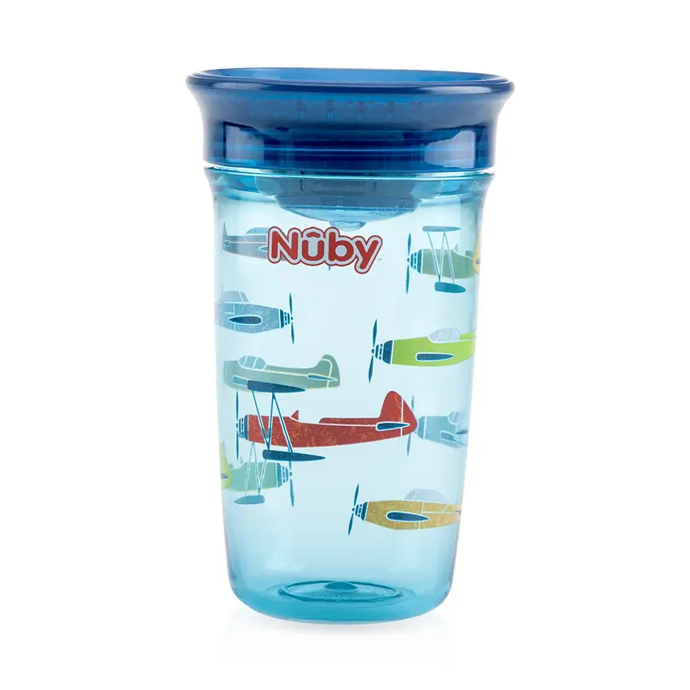 Copo 360° Antivazamento 300ml - Azul Avião