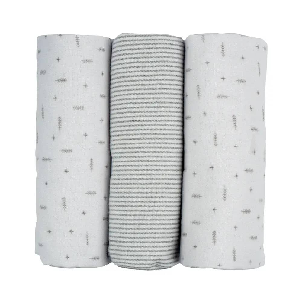 Kit 3 Cueiros Flanelados Flechas - Cinza