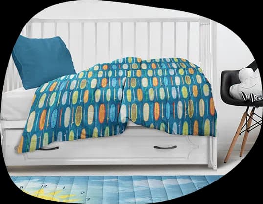 Tapete Mesversário usado como Cobre Leito para Berço ou Mini Cama - Use Alce
