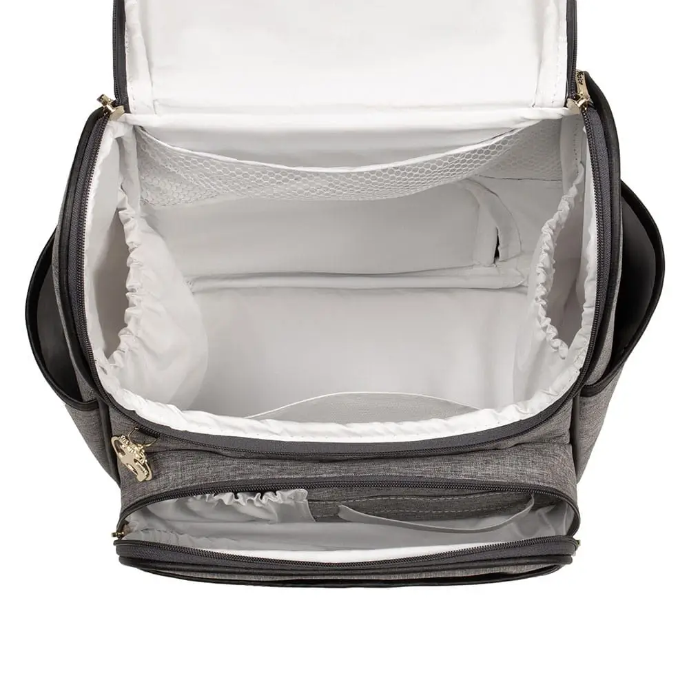 Bolsa Mochila Maternidade Multifuncional Lebaby 2 em 1 Cinza Mescla - Miniatura 6