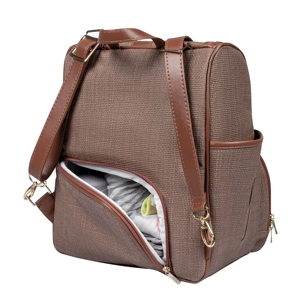 Bolsa Mochila Maternidade Multifuncional Lebaby 2 em 1 Cappuccino - Miniatura 4