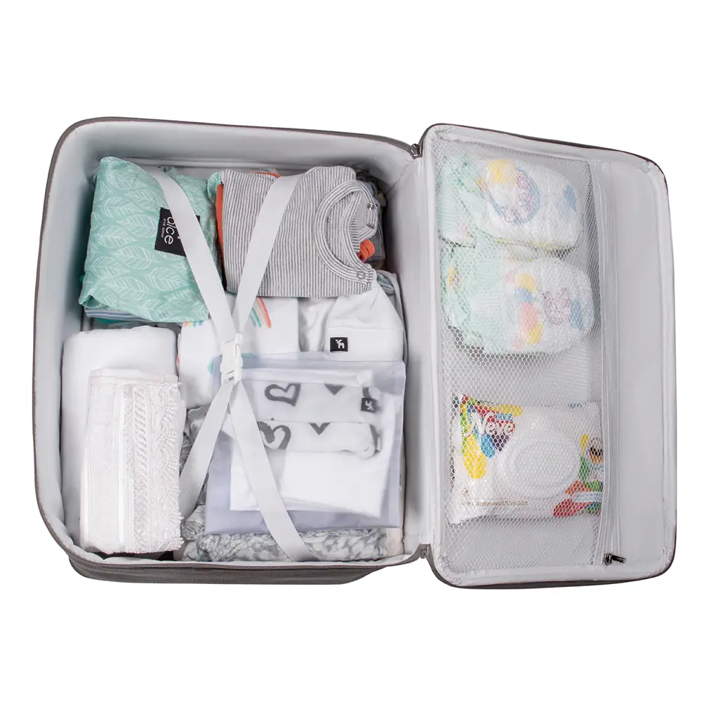Kit Maternidade Bolsa Mala Mochila Londres Cinza - Miniatura 11