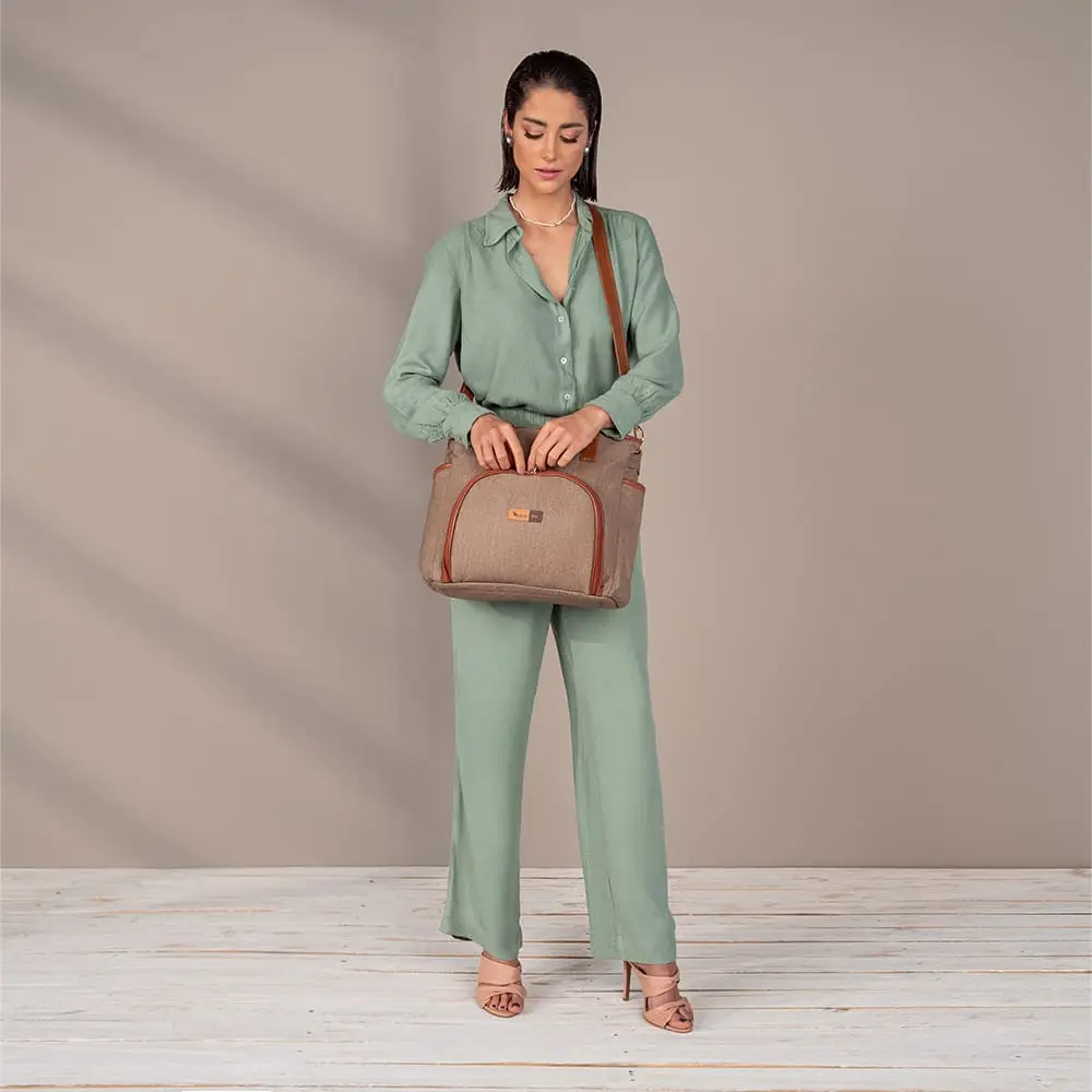 Bolsa Maternidade Lebaby Cappuccino - Miniatura 11