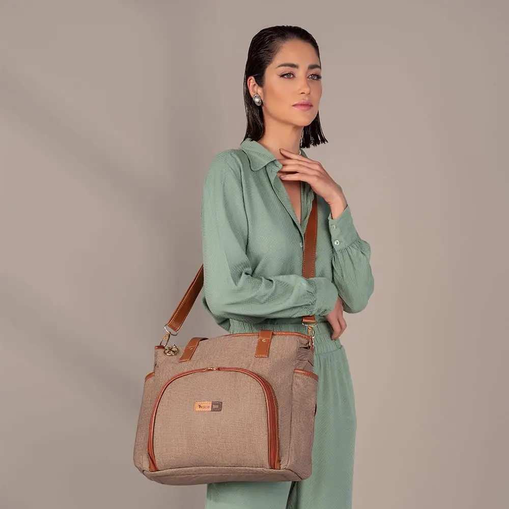 Bolsa Maternidade Lebaby Cappuccino - Miniatura 10