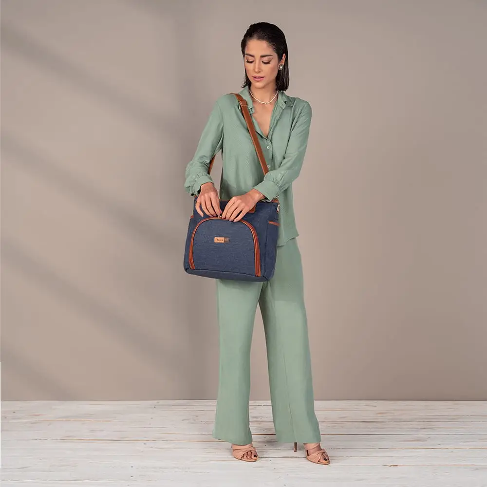 Bolsa Maternidade Lebaby Jeans - Miniatura 10
