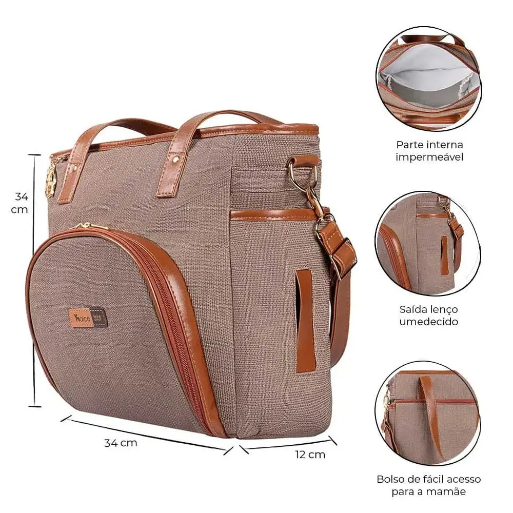 Kit Maternidade Lebaby Cappuccino 3 peças - Miniatura 6