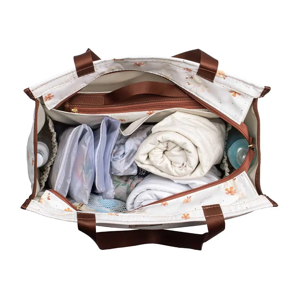 Bolsa Maternidade Alce Bag Flores - Miniatura 4
