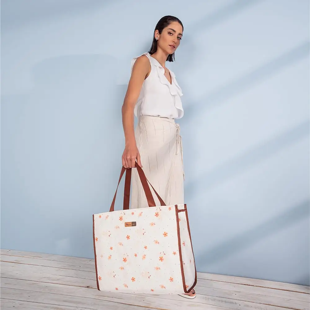 Bolsa Maternidade Alce Bag Flores - Miniatura 7