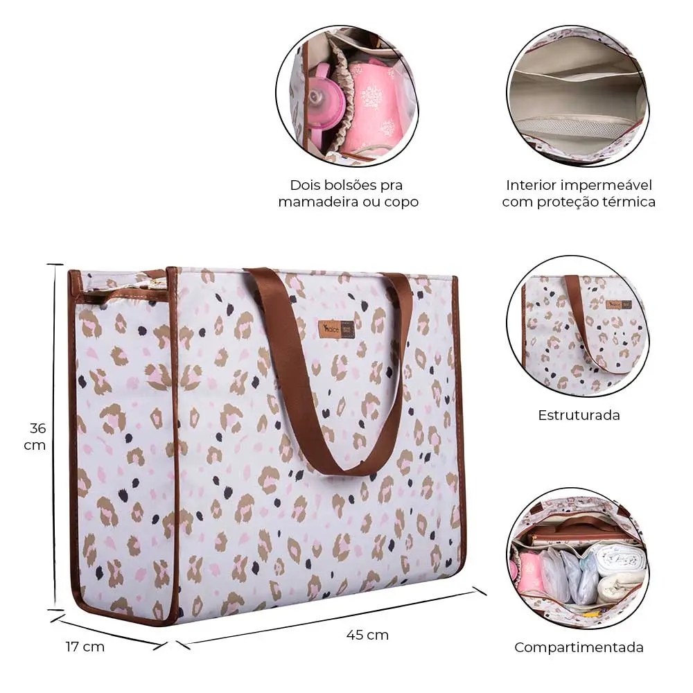 Bolsa Maternidade Alce Bag Oncinha - Miniatura 2