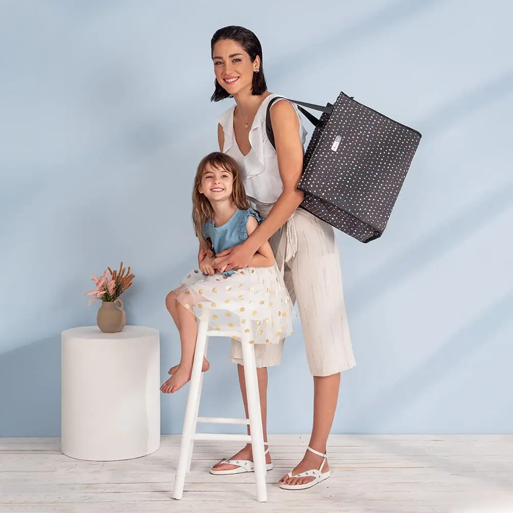 Bolsa Maternidade Alce Bag Poá Color - Miniatura 5