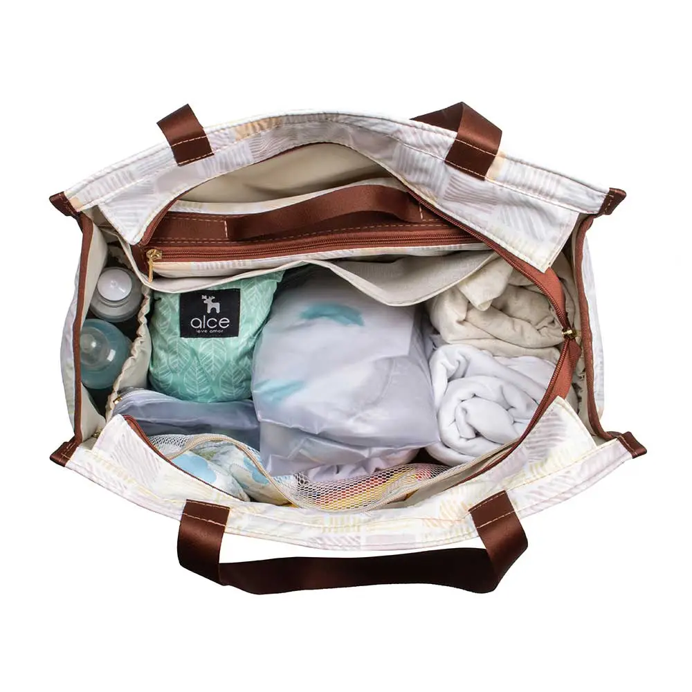 Kit Bolsa Maternidade Alce Bag e Trocador Portátil Ocre - Miniatura 5