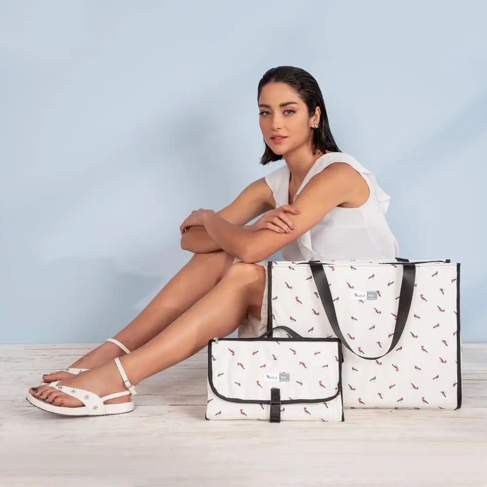 Kit Bolsa Maternidade Alce Bag e Trocador Portátil Passarinho - Miniatura 9