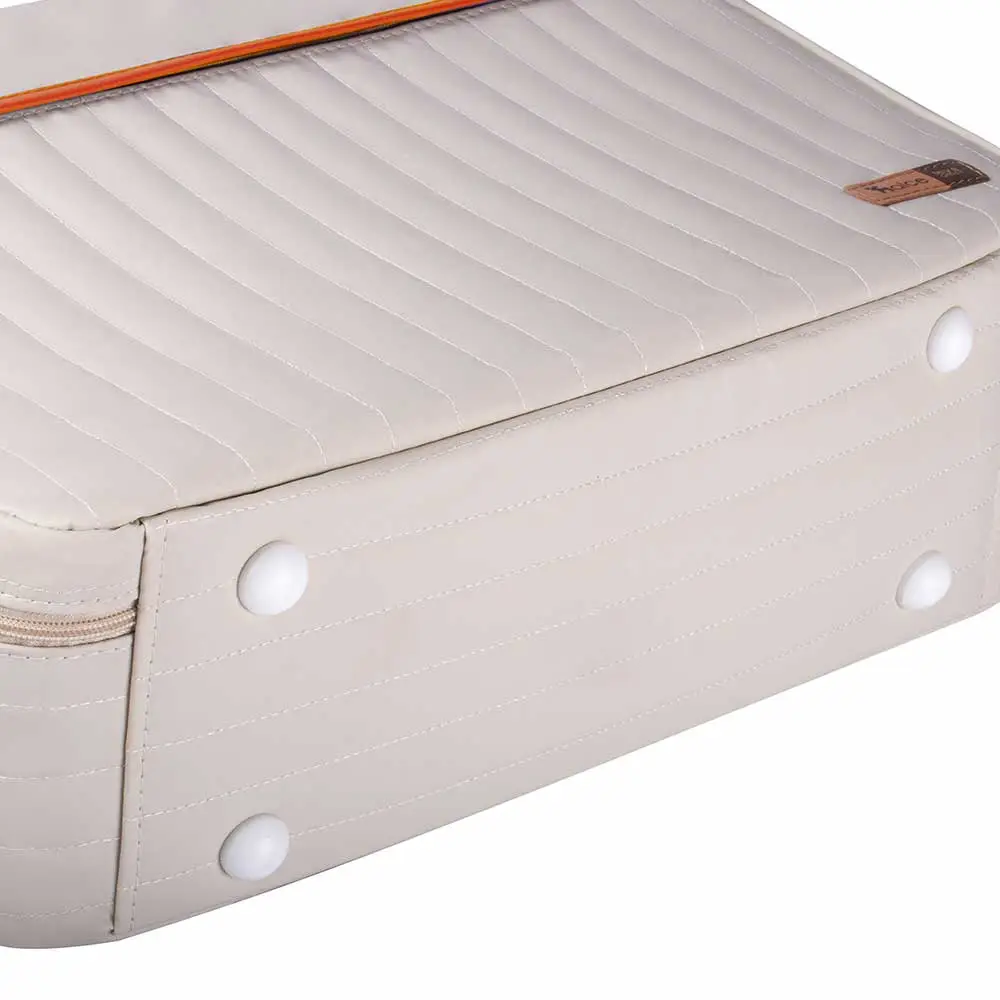 Kit Bolsa Mala e Mochila Maternidade Coleção Cores - Creme e Laranja - Miniatura 8