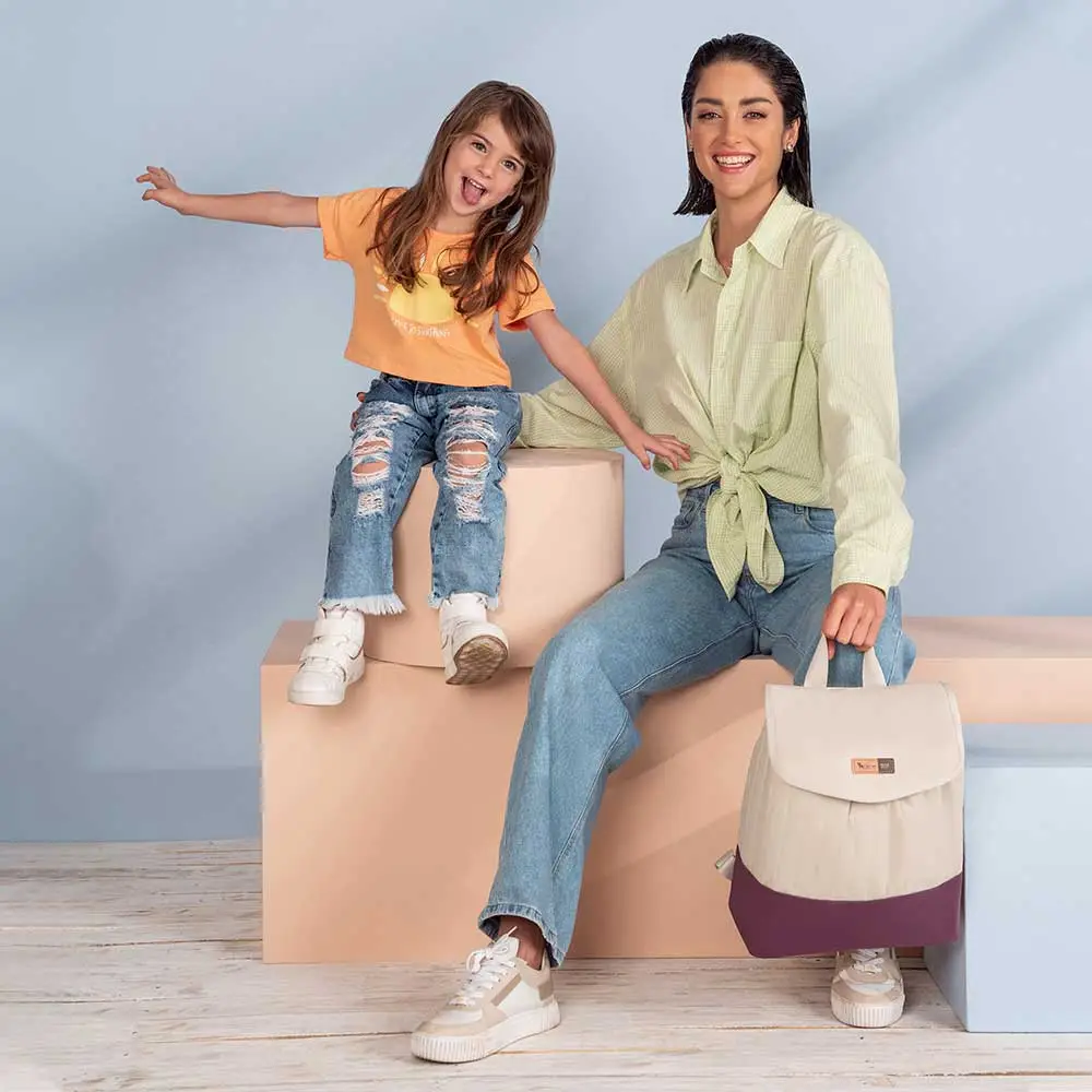 Kit Bolsa Mala e Mochila Maternidade Coleção Cores - Creme e Marsala - Miniatura 20