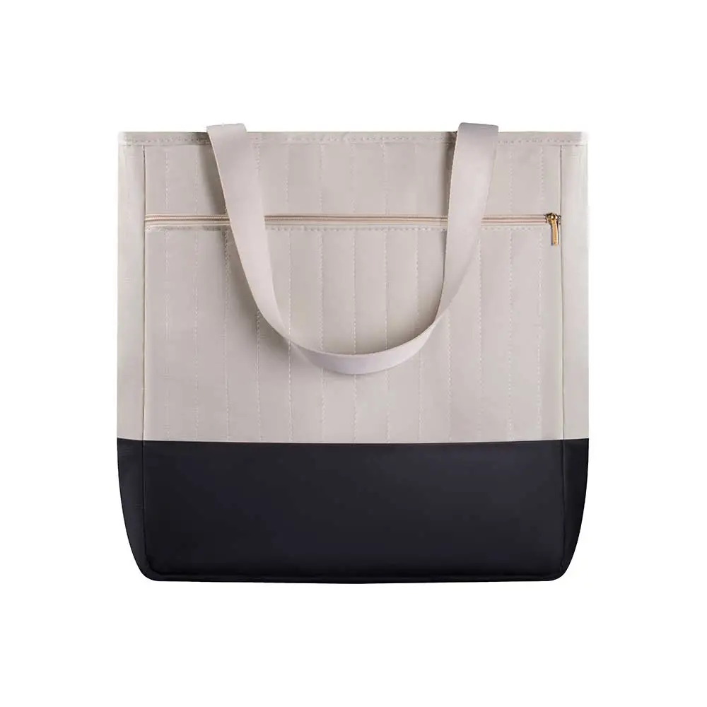 Kit Bolsa Mala e Mochila Maternidade Coleção Cores - Creme e Preto - Miniatura 4
