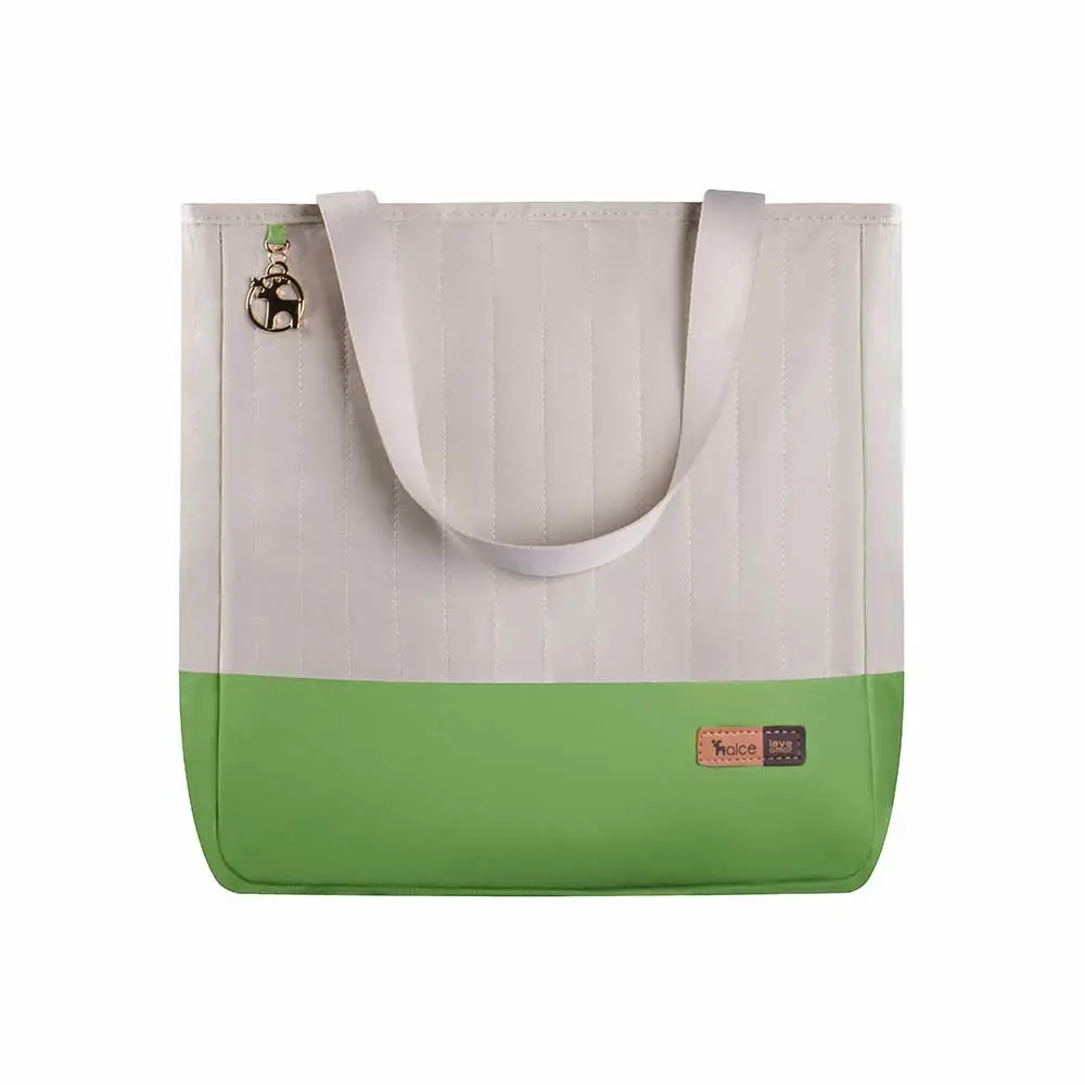 Kit Bolsa Mala e Mochila Maternidade Coleção Cores - Creme e Verde - Miniatura 2
