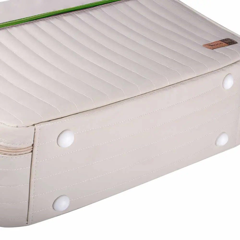 Kit Bolsa Mala e Mochila Maternidade Coleção Cores - Creme e Verde - Miniatura 8