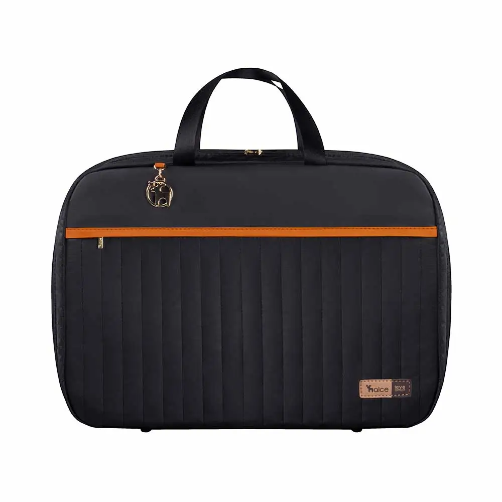 Kit Bolsa Mala e Mochila Maternidade Coleção Cores - Preto e Laranja - Miniatura 7