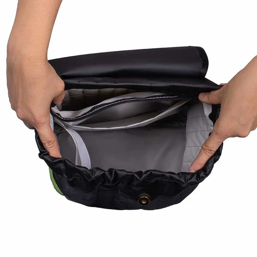 Mochila Maternidade Coleção Cores - Preto e Verde - Miniatura 5