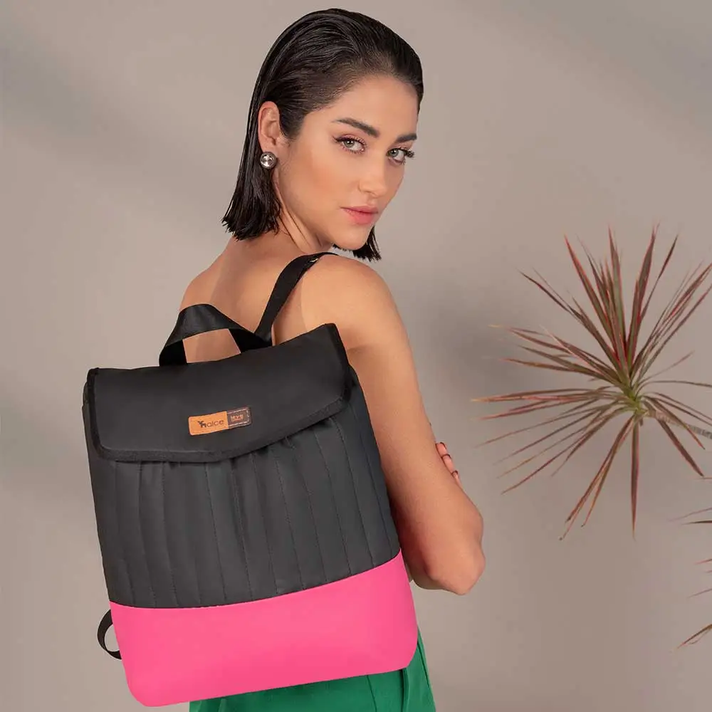 Kit Bolsa Mala e Mochila Maternidade Coleção Cores - Preto e Pink - Miniatura 19