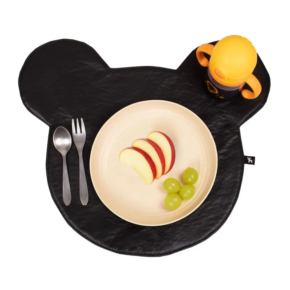 Jogo Americano Infantil Impermeável Sousplat Ursinho Preto - Miniatura 3