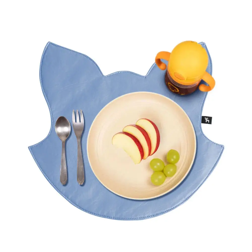 Jogo Americano Infantil Impermeável Sousplat Raposinha Azul - Miniatura 2