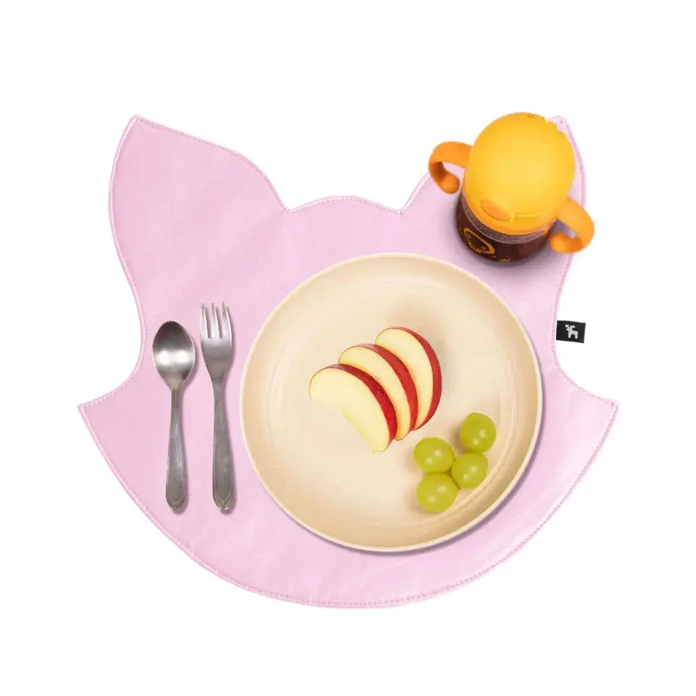 Jogo Americano Infantil Impermeável Sousplat Raposinha Rosa - Miniatura 2