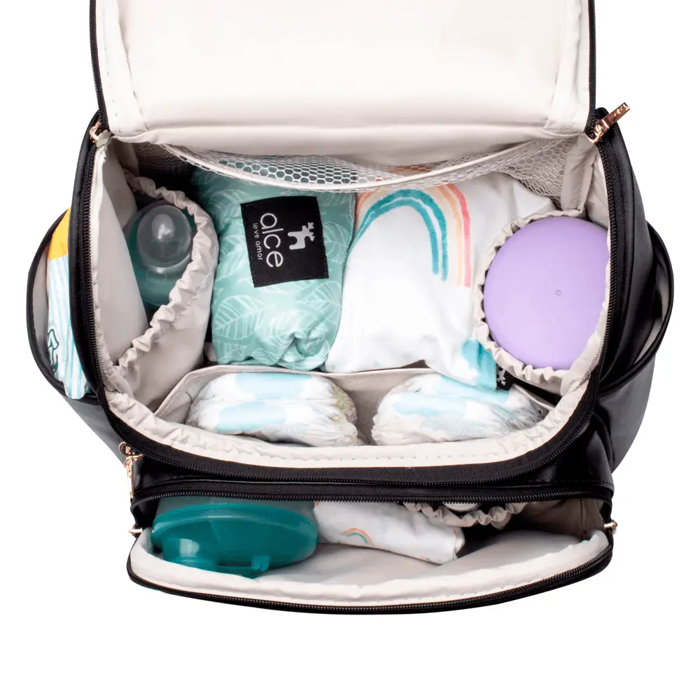 Kit Maternidade Mochila e Mala Lebaby Preta - Miniatura 5