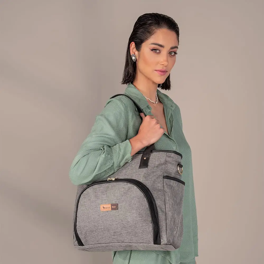 Kit Lebaby 7 Peças Cinza Mescla - Miniatura 7