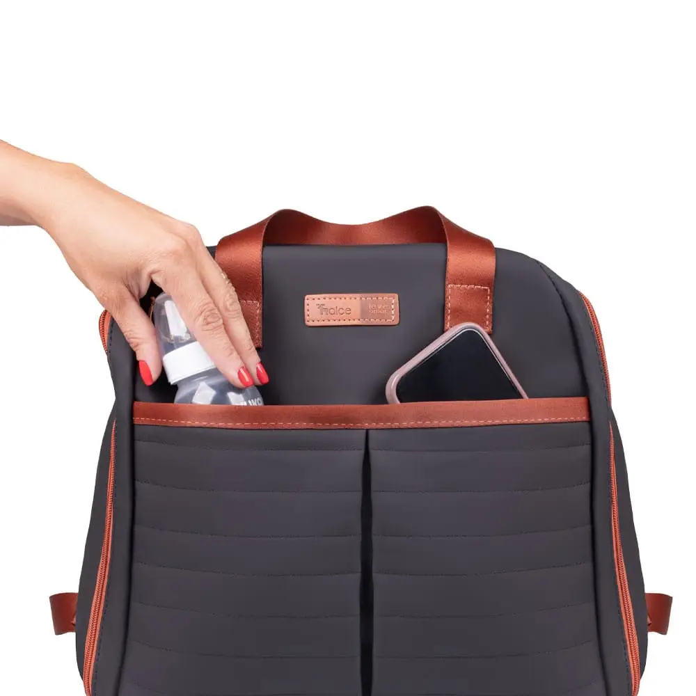 Mochila Maternidade Coleção Materna Preta - Miniatura 8