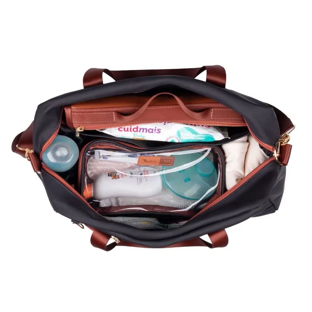 Bolsa Maternidade Coleção Materna Preta - Miniatura 6