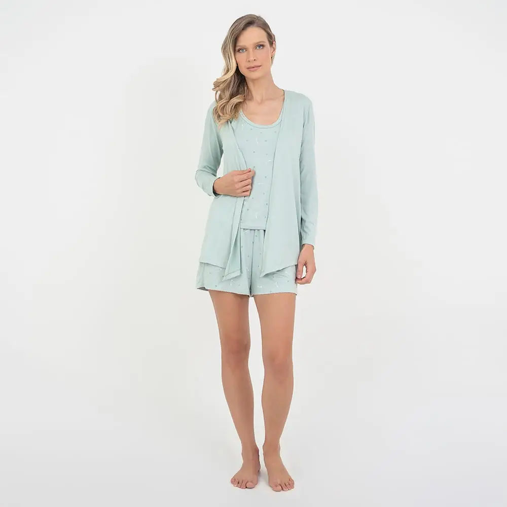 Kimono Maternidade Pistache - Miniatura 4
