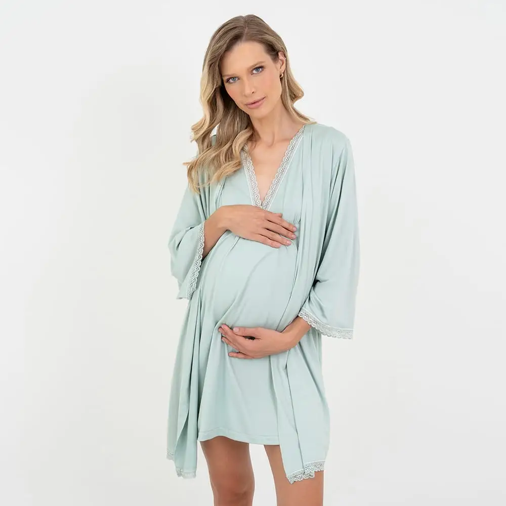 Robe Maternidade Pistache - Miniatura 3