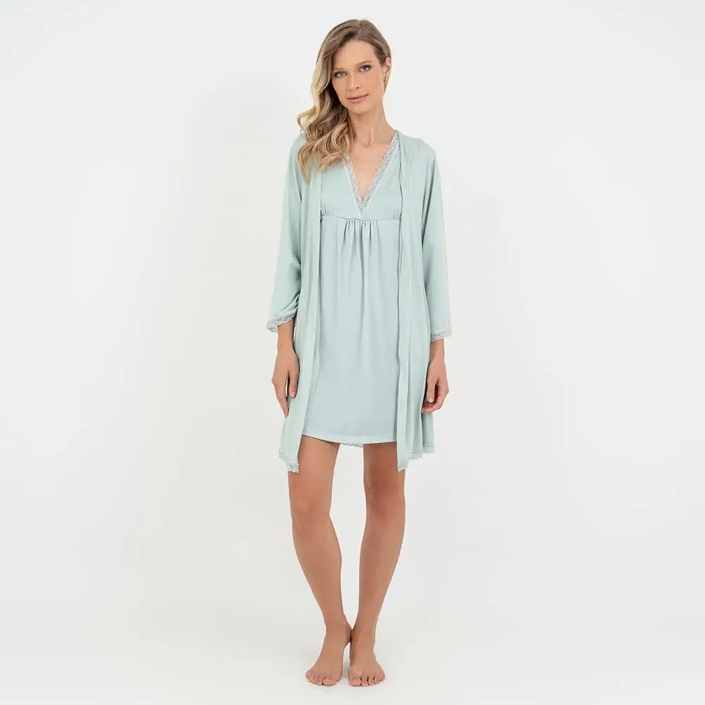 Robe Maternidade Pistache - Miniatura 5