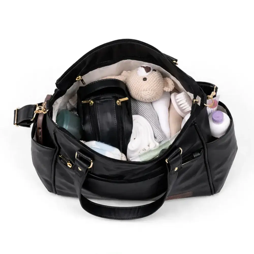 Kit Maternidade Bolsa e Mala Corah Preto - Miniatura 5