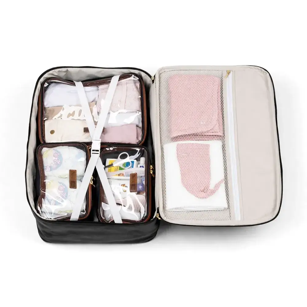 Kit Maternidade Bolsa e Mala Corah Preto - Miniatura 10