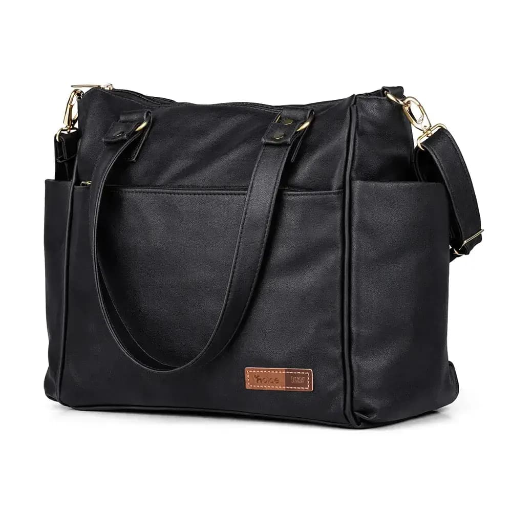 Bolsa Mochila Maternidade 2 em 1 Corah Preta - Miniatura 3
