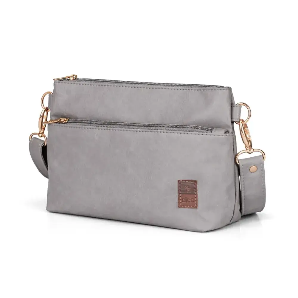 Bolsa Transversal Corah Cinza - Miniatura 2