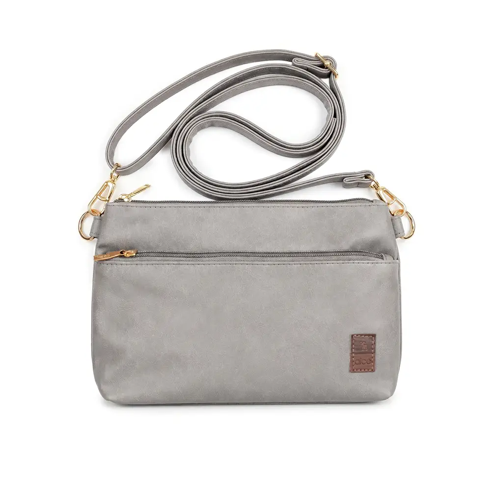 Bolsa Transversal Corah Cinza - Miniatura 3