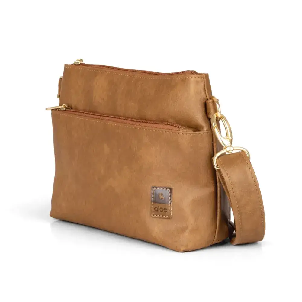 Bolsa Transversal Corah Caramelo - Miniatura 2