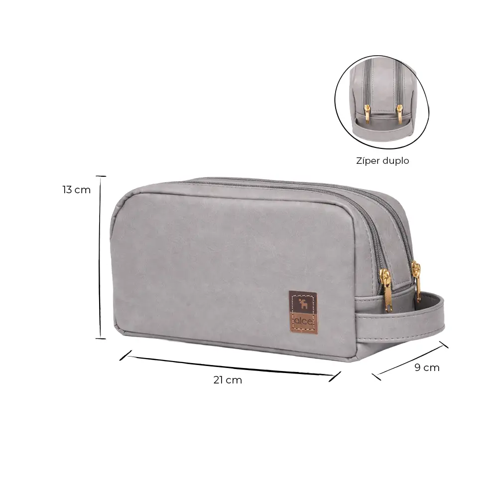 Necessaire Corah Cinza - Miniatura 5