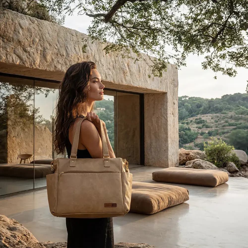 Bolsa Mochila Maternidade 2 em 1 Corah Cru - Miniatura 14