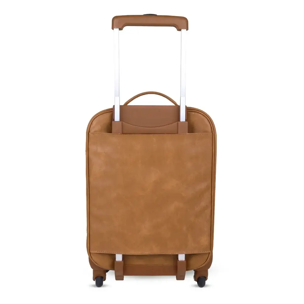 Kit Bolsa e Mala de Rodinhas Corah Caramelo - Miniatura 5