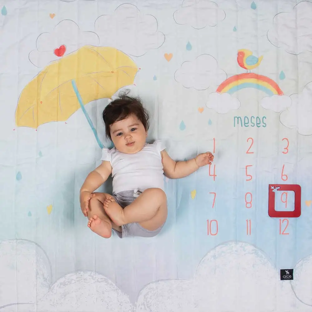 Tapete Mesversário Chuva de Amor - Foto 1
