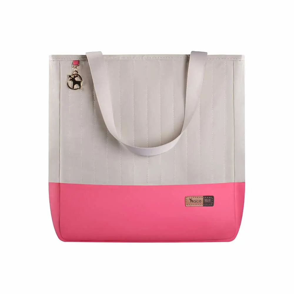 Bolsa Maternidade Coleção Cores - Creme e Pink - Foto 1