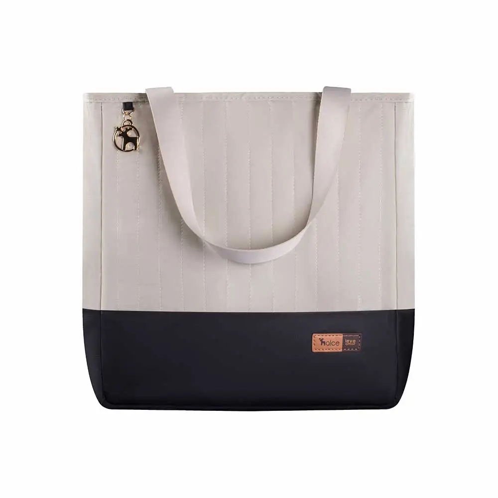 Bolsa Maternidade Coleção Cores - Creme e Preto - Foto 1