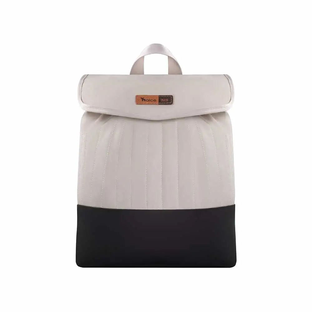 Mochila Maternidade Coleção Cores - Creme e Preto - Foto 1