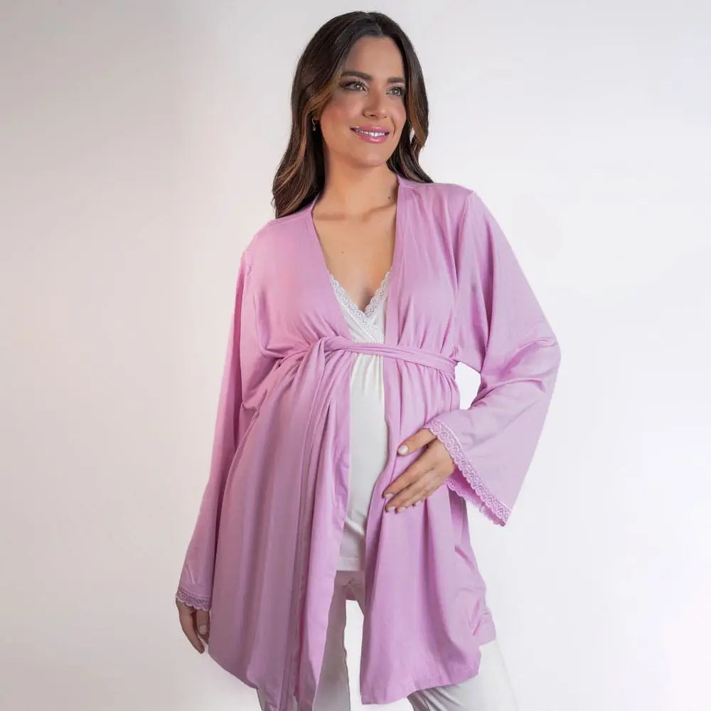 Robe Maternidade - Rosa - Foto 1