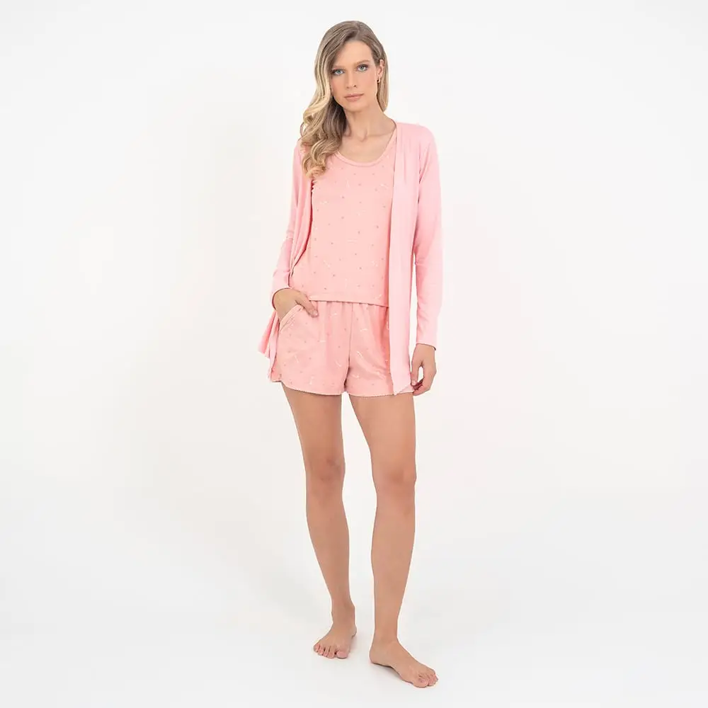 Kimono Maternidade Rose - Foto 1